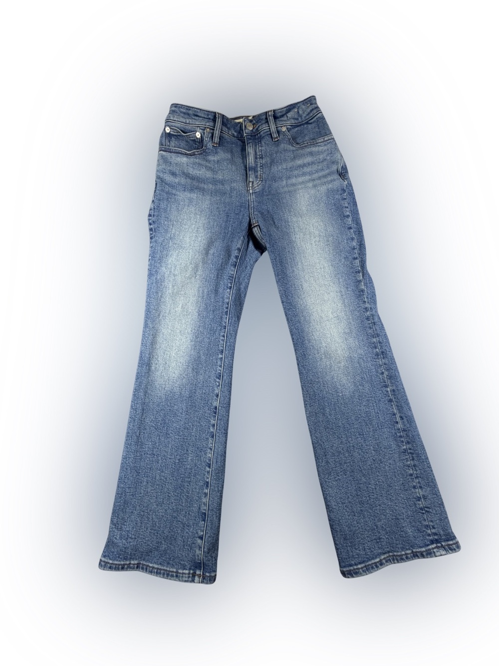 Women’s Madewell Curvy Kick Out Blue Jeans Size 28